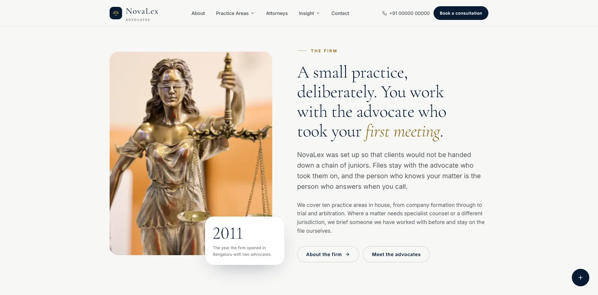 NovaLex - Law firm website template screenshot 3
