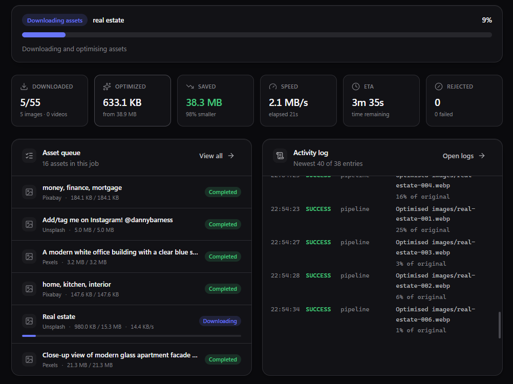 MediaFlow - Your personal stock media assistant preview